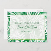 トロピカルホワ葉イヤシの日付保存 案内ポストカード (正面/裏面)