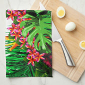 トロピカルホームカラフルデコーキッチン キッチンタオル (四つ折り)