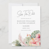 トロピカルボタニカルウェディング 招待状 (正面)