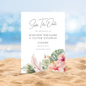 トロピカルボタニカルウェディング 招待状