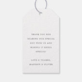 トロピカルボタニカルウォーター結婚式の引き出物 ギフトタグ (裏面)