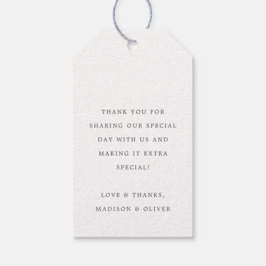 トロピカルボタニカルウォーター結婚式の引き出物 ギフトタグ (裏面)