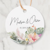 トロピカルボタニカルウォーター結婚式の引き出物 フェイバータグ (正面)