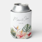 トロピカルボタニカルウォーター結婚式の引き出物 缶クーラー (缶正面)