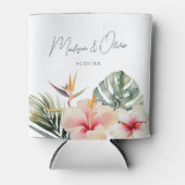 トロピカルボタニカルウォーター結婚式の引き出物 缶クーラー (正面)