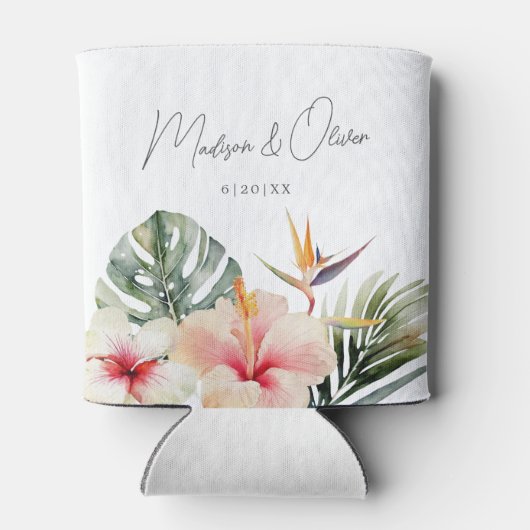 トロピカルボタニカルウォーター結婚式の引き出物 缶クーラー (裏面)