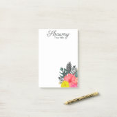 トロピカルボタニカルメイクアップアーティストサロン美しい ポストイット (デスク上)