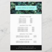 トロピカルボタニカル価格とサービス チラシ (正面)