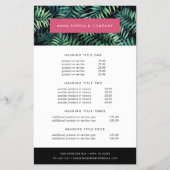 トロピカルボタニカル価格とサービス チラシ (正面)