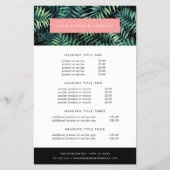 トロピカルボタニカル価格とサービス チラシ (正面)