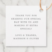 トロピカルボタニカル水結婚色の贈り物+ フェイバータグ (裏面)