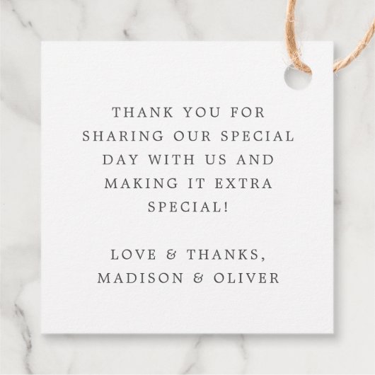 トロピカルボタニカル水結婚色の贈り物+ フェイバータグ (裏面)