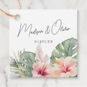 トロピカルボタニカル水結婚色の贈り物+ フェイバータグ (正面)