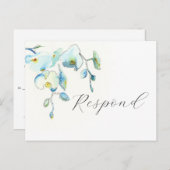 トロピカルボタニカルRSVPポストカード(食事の選択あり) ポストカード (正面/裏面)