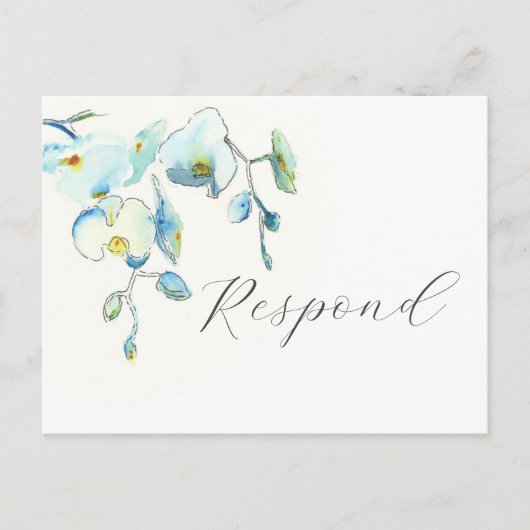 トロピカルボタニカルRSVPポストカード(食事の選択あり) ポストカード (正面)