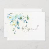 トロピカルボタニカルRSVPポストカード(食事の選択あり) ポストカード (正面/裏面)