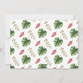 トロピカルボタニックホリデーフォトカード シーズンカード (裏面)