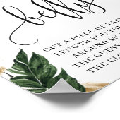 トロピカルボホどの位の大きいママの腹部のサインゲーム ポスター (角)