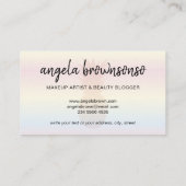 トロピカルボホシックなパイナップルホログラフィック 名刺 (裏面)