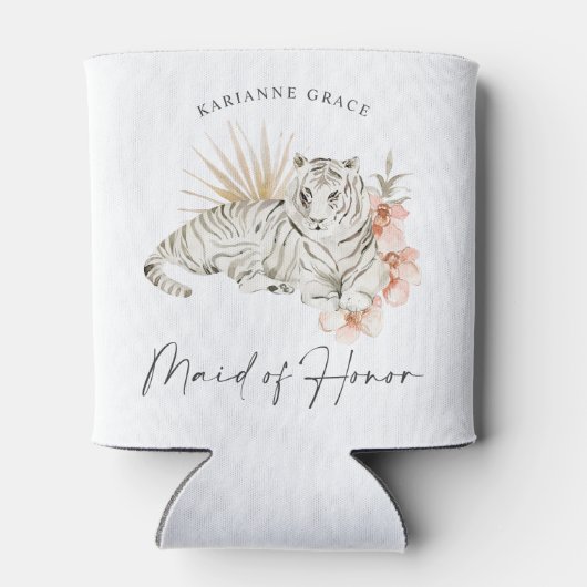 トロピカルボホタイガースバチェロレッテメイド・オブ・オーナー（花嫁付き添い人） 缶クーラー (裏面)