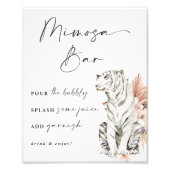 トロピカルボホタイガースミモザバー フォトプリント            (正面)