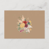 トロピカルボホパンパスフラワーガーデン結婚ズ詳細 エンクロージャーカード (裏面)