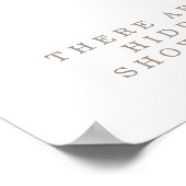 トロピカルボホピンクローズベビーシャワーソックス狩り ポスター (角)