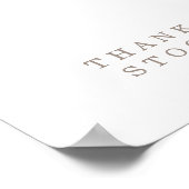 トロピカルボホピンクローズベビーシャワーブックベビー ポスター (角)