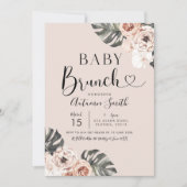 トロピカルボホフローラベビーブランチ招待状 招待状 (正面)
