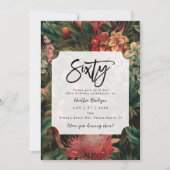 トロピカルボホフローラ60th birthday party 招待状 (正面)