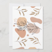 トロピカルボホベイビーシャワーサンキューカード サンキューカード (裏面)