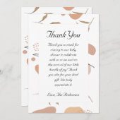 トロピカルボホベイビーシャワーサンキューカード サンキューカード (正面/裏面)