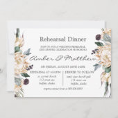 トロピカルボホホワイトプロテアリハーサルディナーインヴィータ 招待状 (正面)