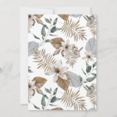 トロピカルボホボタニカルバチェロレッテ週末 招待状 (裏面)