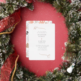 トロピカルボホモダンイニシャルのハイライト 箔招待状