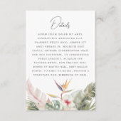 トロピカルボホ結婚ボタニカルエンクロージャカード エンクロージャーカード (正面)