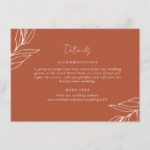 トロピカルボホ結婚ラスト詳細 エンクロージャーカード (正面)