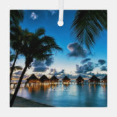 トロピカルボラボラ ガラスオーナメント (裏面)