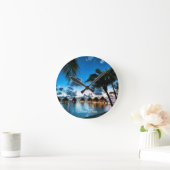 トロピカルボラボラ ラウンド壁時計 (ホーム)