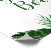 トロピカルボーイスロスベビーシャワーゲストブック ポスター (角)