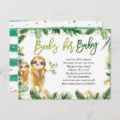 トロピカルボーイスロスベビーシャワーブックベビー インビテーションポストカード (正面/裏面)