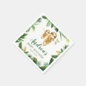 トロピカルボーイスロスベビーシャワーペーパーナプキン スタンダードカクテルナプキン (角)