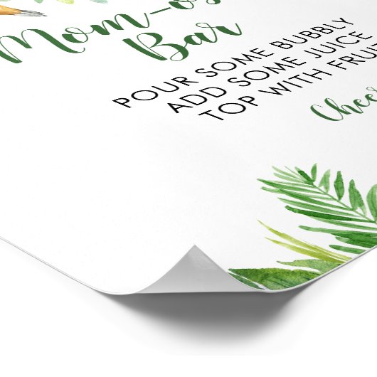 トロピカルボーイスロスベビーシャワーマムオーサバー ポスター (角)