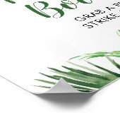 トロピカルボーイスロスベビーシャワー写真ブースの看板 ポスター (角)