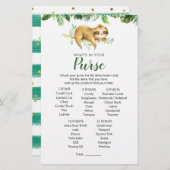 トロピカルボーイスロスベビーシャワー財布ゲーム (正面/裏面)