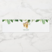 トロピカルボーイスロスベビースシャワー水瓶ラベル ペットボトルラベル (シングルラベル)