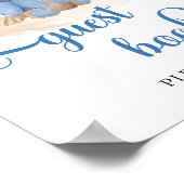 トロピカルボーイテディベア・パンパスグラス ポスター (角)