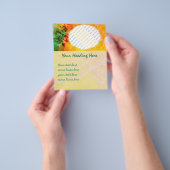 トロピカルボーダーのフライヤーテンプレート チラシ (手)