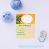 トロピカルボーダーのフライヤーテンプレート チラシ (シングル)