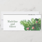 トロピカルボーディングパスウェディング (裏面)